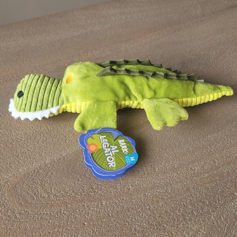 New Bark Box “ Al Legator “ Dog Toy Ocean Alligator Crocodile Medium Size - Picture 2 of 6